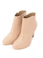 エナメルブーティ/ベージュ系(152)