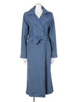 デニムマキシトレンチ/アイスブルー