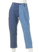 BI-COLOR TAPERED PANTS/BLUE