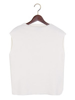 SACRA(サクラ) ハイネックノースリーブ/WHITE