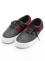 【VANS】バンズ エラ カリフォルニア ローカットスニーカー/BLACK/RED