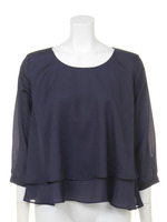 シフォン重ねBL/ホワイト