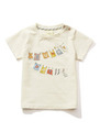 ランドリープリントbabyTシャツ/OWHT