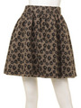 レオパードフレアスカート/ベージュ