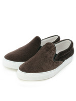 Amb ムートンレザー スリッポン/ブラウン(142)