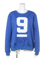 FUR SWEAT TOP/BLUE