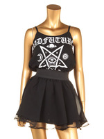 rad futureウエストゴムワンピース/ブラック