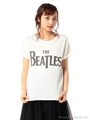 ・BEATLES ロゴポケットTシャツ/Light Gray Mixture