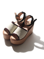 ウッドソールサンダル/GRN