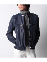 ゴートレザーライダースジャケット/ベージュ(052)