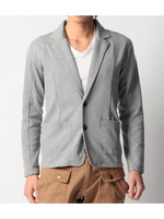 ジャージテーラードジャケット/ネイビー(093)