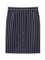 トラックストライプスカート/ホワイト(304)