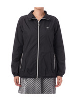 ワッペン使いダブルジップジャケット/ブラック(019)