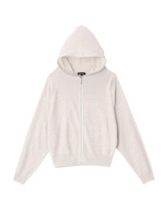 [S]ドルマン風ニットジップアップパーカ/グレー系(912)