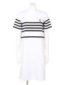 【PEANUTS×ROSE BUD】SNOOPY STRIPE DRESS/WHT/BK