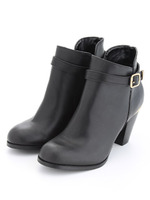 【ilima by pure elegance】アトモスガールズ コラボ ショートブーティー/BLK