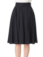 【追加生産】ミディ―サーキュラースカート/ネイビー