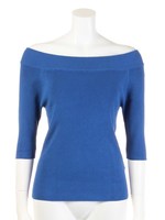 オフショルニット/ロイヤルブルー