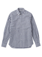 ギンガムチェック ボタンダウンシャツ/ブラック(219)