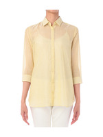 シアーストライプ2wayシャツ/レッド系(368)