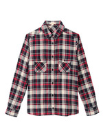 チェックネルシャツ/グリーン系(222)