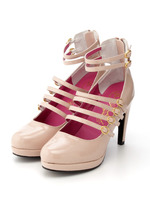 ヒールアップパンプス/GREIGE