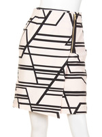 リップル幾何柄/ベージュ