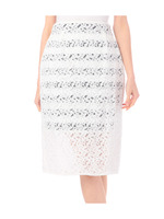 レースタイトスカート/オフホワイト(303)