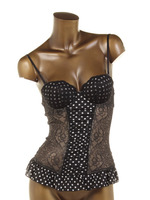 Dot Sexy ビスチェ/BLACK