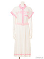 THE CHEEKY GIRLS ONE-PIECE/LAVENDER×OFF WHITE