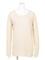 ふわふわ裏毛プルオーバー【Planet blue world】/ベージュ