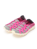 ROCK SPRING ネオンカラーゴム使いシューズ/グレー(112)