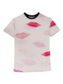 lip print T-shirt/white