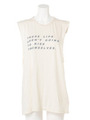 【GOOD HYOUMAN】LIPS CUT-OFF TANK TOP/CLOUD(OFF WHITE)