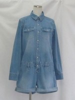 ウエスタンデニム コンビネゾン/サックス