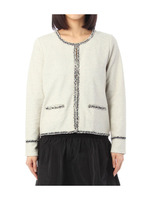 カットツイードカーディガン/オフホワイト(003)