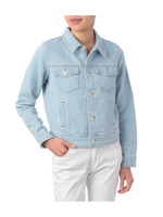 デニムストレッチジャケット/サックス(090)