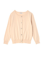 ビジューボタンつきニットカーディガン/ネイビー(093)