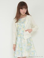 ラインニットパーカー/オフホワイト