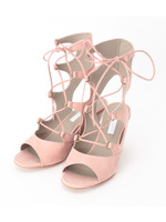 レースアップサンダル/ピンク(072)