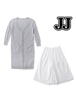 【JJコラボ】ロングカーディガン×ガウチョパンツセット/A