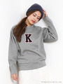 【KiiRA】K EMBKEM BONDING/GRAY