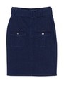 アウトポケットタイトデニムスカート/インディゴ