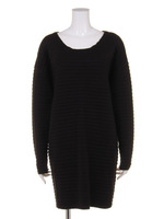 ソリットボーダーKnitコクーンOP/BLK