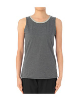 ネックデザインタンクトップ/グレー系(014)