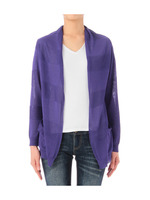 モダールボーダーカーディガン/パープル系(082)