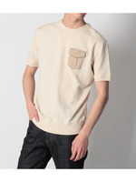 粗引き杢裏毛クルーネックカットソー/ライトグレー(711)