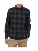 カラーブロックチェックシャツ/ブラック(919)