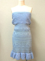 クロッシェベアワンピ/BEIGE