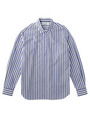 ハイカウントポプリンストライプシャツ/ライトブルー(391)